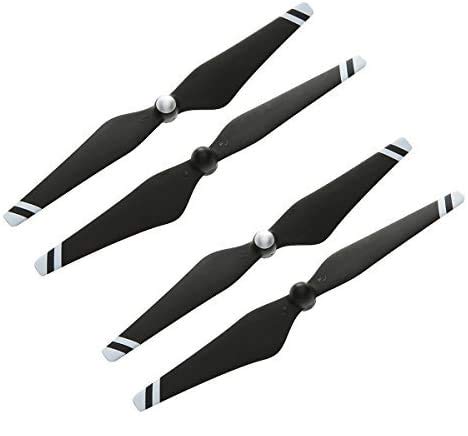 DJI Original 9'' CW+CCW Props Carbon Fiber Reinforced 9450 Self-tightening Propeller 4 Pcs for Phantom 3 Professional / Advanced / Standard Quadcopter / E310 - Black + White Stripe