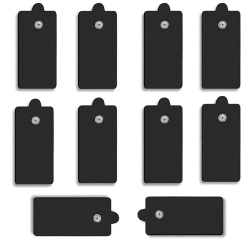 Upgraded 10-Pack TENS Unit Replacement Pads - VOVOU Large Size (2'x5') Stronger Self-Adhesive Snap TENS Electrode Pads Reuse More Than 50 Times- Compatible with Belifu, AVCOO, MEDVICE, TENS Machine