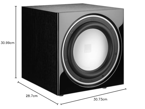 Caisson de basse actif 220W Dali E-9F Noir avec impédance 25000 Ohm