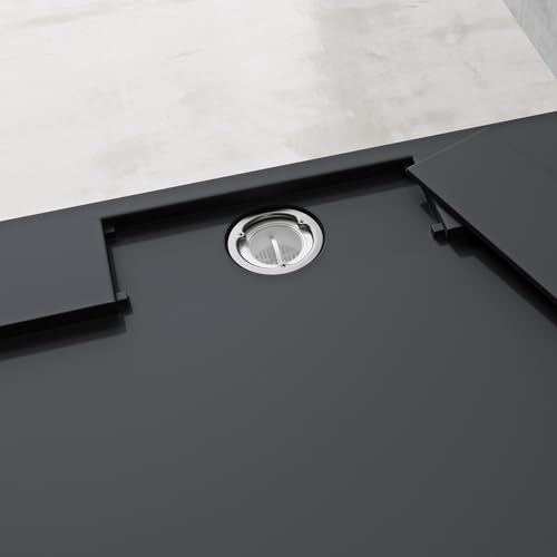 Receveur de douche rectangulaire solid surface blanc mat doporro - 6