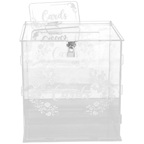 Caja para tarjetas de boda y aniversarios con cerradura ideal para mesas de recepción