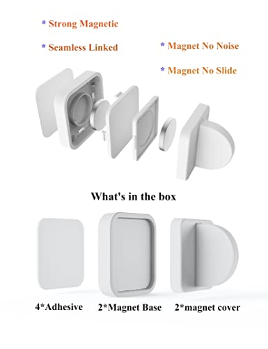Image of Pee Pad Holder for Dogs Potty Training Pad Magnetic Wall Holder for Leg-Lifting Dogs & Marking in the House Compatible with Any Size of Puppy Pee Pads (White)