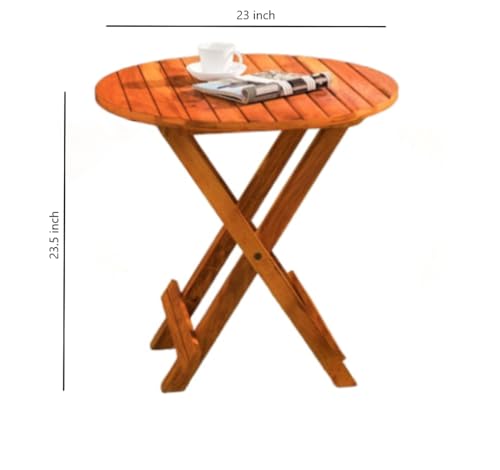 Image of Home furniture Wooden Coffee Table | Center Table | Balcony Garden & Outdoor Table | Teak Finish