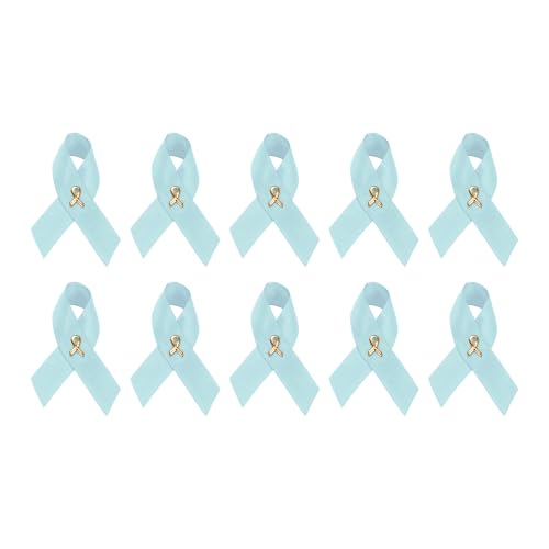 Image of 1 /2 /5 /10 /25 /50 /100pcs Satin Awareness Ribbon Pins (Pick your color), for Cancer & Disease Awareness, Bulk Quantities for Fundraising, Events, Gift Giving