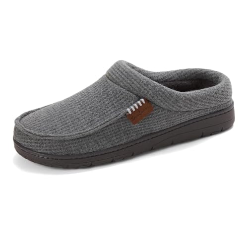 Image of Dearfoams Men's Brendan Indoor /Outdoor Breathable Memory Foam Clog House Shoe with Wide Widths Slipper
