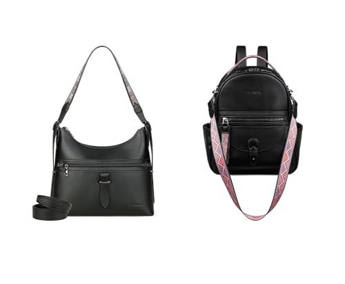 FADEON Womens Purses and Handbags & Backpack Purse Black Collection