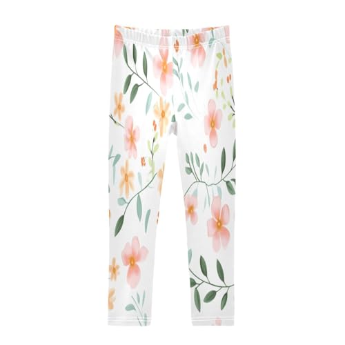 Bolaz Toddler Girls Leggings Printed Yoga Pants Leggings 3238-florid for Kids