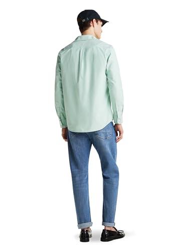 Image of Tommy Hilfiger Men's Long Sleeve Oxford Shirts in Regular Fit, Men's Button Down Shirts, Also Available in Big and Tall