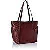 Fossil-Womens-Carmen-Leather-Tote-Purse-Handbag Fossil Women's Tote, Claret Red, 15 L x 6.13 W 13 H US