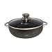 IMUSA USA CHI-00066 Caldero Nonstick with Glass Lid 24cm, Bronze