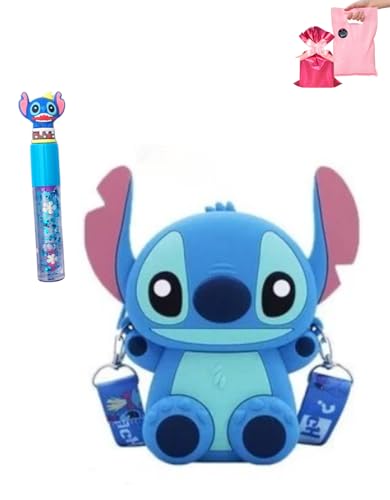 Kit Stitch Bolsinha e Gloss Ganha embalagem de presente
