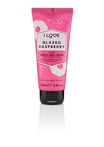 I Love Signature Glazed Raspberry Rejuvenating Hand and Nail Cream Containing Shea Butter & Organic Coconut Oil 100ml