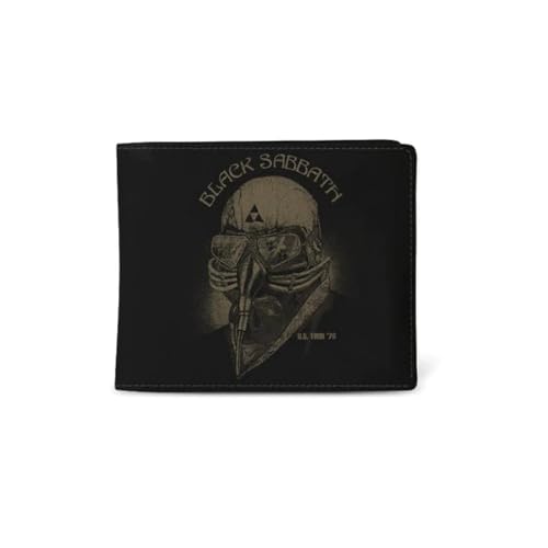 Portefeuille Black Sabbath Rocksax 78 Tour en polyuréthane noir pour homme