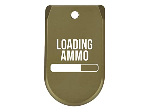 NDZ Performance Magazine Base Plate Finger Extension for Sig Sauer P365X P365 XL 9MM Laser Engraved Anodized Aluminum in Olive Drab Green - Loading Ammo