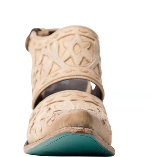 Women's Snip Toe Backless Sandals, Fashion Low Heel Ankle Boots with Buckled, Daily Office Walking Mule Shoe4