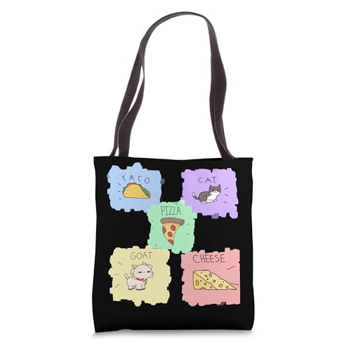 Taco Cat Goat Cheese Pizza Artwork 2 Tote Bag miniatura 1