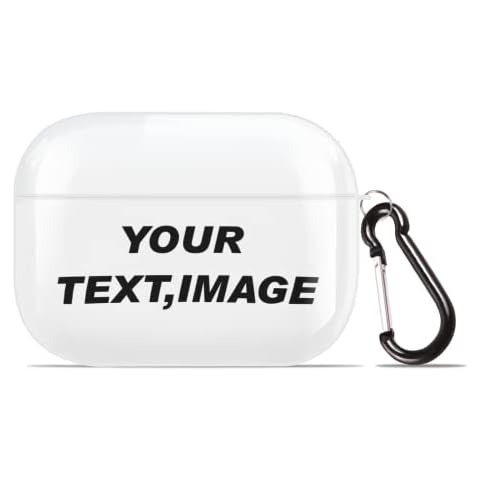 Personalised Case/Cover Compatible for AirPods Pro,Custom AirPods Pro Cases with Name/Text/Photo - Design Your Own Airpods Case Cover