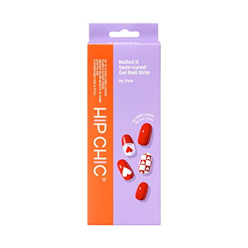 Image of Nailed It Semi Cured Gel Nail Strips - [My Dear] Gel Nail Polish Stickers Nail Gel Strips Gift for Women, Mom 22 gel nail stickers Works with Any Nail Lamps, Salon-Quality Nail wraps, Long Lasting, Easy to Apply & Remove
