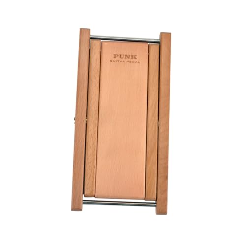 SHOWERORO Guitar Footstool Pedal Classic Guitar Footrest 3 Gear Height Adjustment Solid Wood Stool for Practice Performance