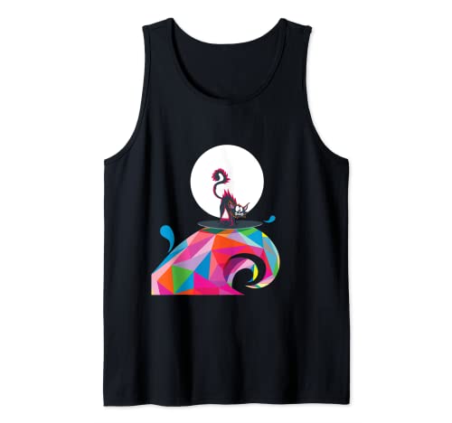 Cat Surfing Teen Boys Men Surfer Gift Beach House Cat Lover Camiseta sin Mangas