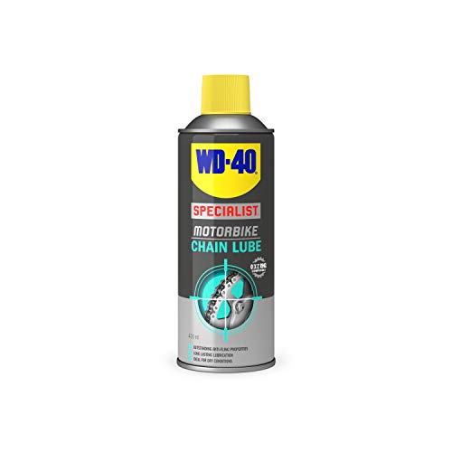 WD-40 Specialist Motorbike Chain Lube 400ml | Fast-Acting,...