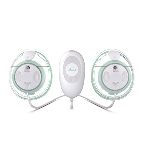 Elvie Stride 1.0 Doble – Sacaleches Eléctrico Doble Manos Libres con Motor de Grado Hospitalario – Extractor de Leche Materna Silencioso, Portátil, Recargable y sin BPA