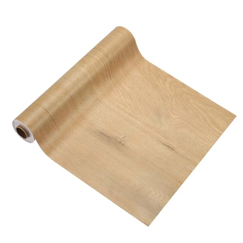 Image of PATIKIL Wood Grain Tape 12 inch x 32 ft, Self-Adhesive Wood Texture Repair Tape Realistic Wooden Effect Patch for Furniture Cabinets Floor Walls, Birch