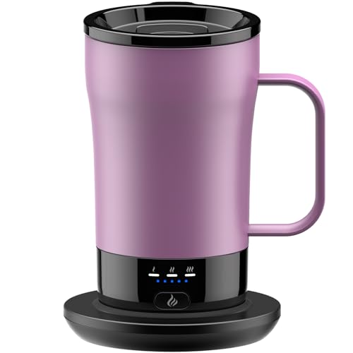 Image of Self-Heating Coffee Mug, 14oz Heated Coffee Mug - Rechargeable Temperature Control Coffee Mug Keep Coffee Hot, Smart Mug Great Gift for Coffee Lovers & Slow Sippers