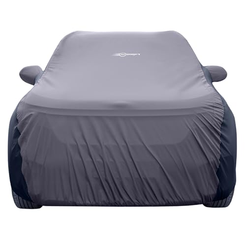 Image of NEODRIFT 'SuperTech' Car Cover for BMW iX (100% Water-Resistant, All Weather Protection, Tailored Fit, Multi-Layered & Breathable Fabric) (Colour: D.Grey+Black)