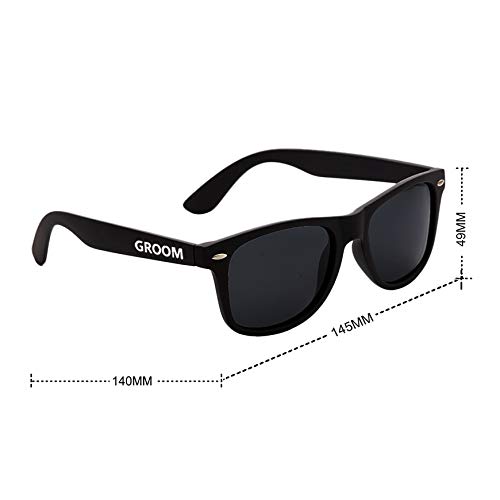 Image of LADY&HOME Bachelor Party 7pcs Wedding Sunglasses for Groom, Best Man, Groomsmen Gifts Wedding Favor