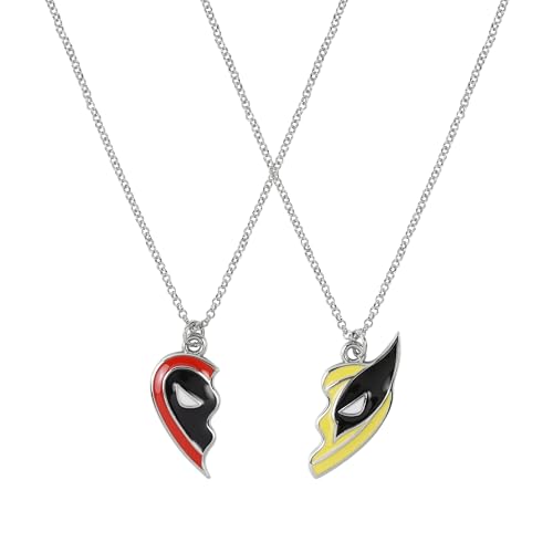 Disney Deadpool & Wolverine - Juego de collar con colgante de