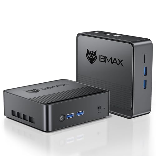 Immagine prodotto: BMAX B3 Mini Pc W-11 Pro 8GB DDR4 + 256GB M.2 SSD Intel N5095 (fino a 2,9 GHz) Office Desktop PC Gigabit Ethernet, 4K UHD, Dual Display, Wi-Fi5, BT 4.2 Micro PC per Casa Affari