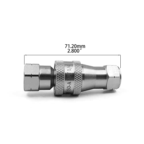 Image of 1 /4 inch NPT Thread ISO 7241-1 Series A Quick Disconnect Coupling set W /dust caps