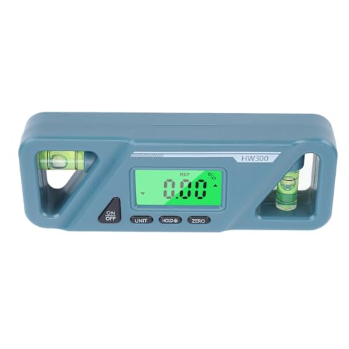 Digital Angle Finder, Versatile 4 Buttons Digital Protractor 90 180 Degree for Woodworking Maintenance (Green)