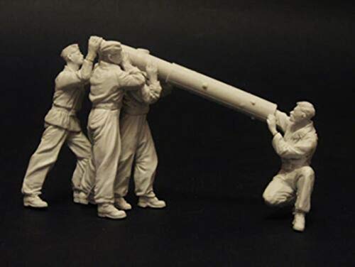 Kit de figuras de resina 1/32 para armar (4 piezas) miniatura 1