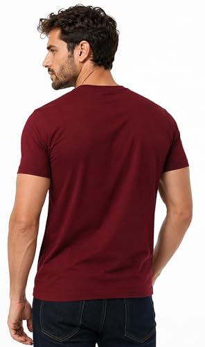 Image of London Hills T Shirt For Man | Tshirt Shirts Men | Men Round Neck Tshirts | Gym T Shirts For mens Workout | T-shirts For Man Cotton Stylish Round Neck T Shirt Half Sleeve Regular Fit Solid Multicolour