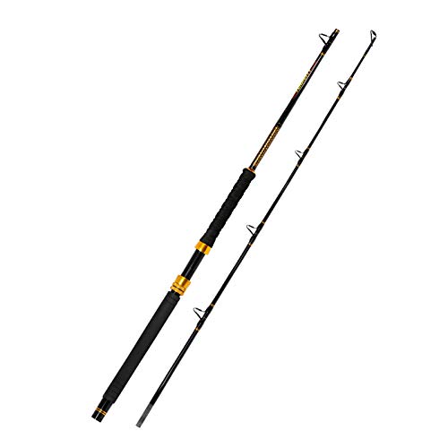 Fiblink Fishing Trolling Rod - Caña de Pescar Rápida Pesada de 7 pies miniatura 2