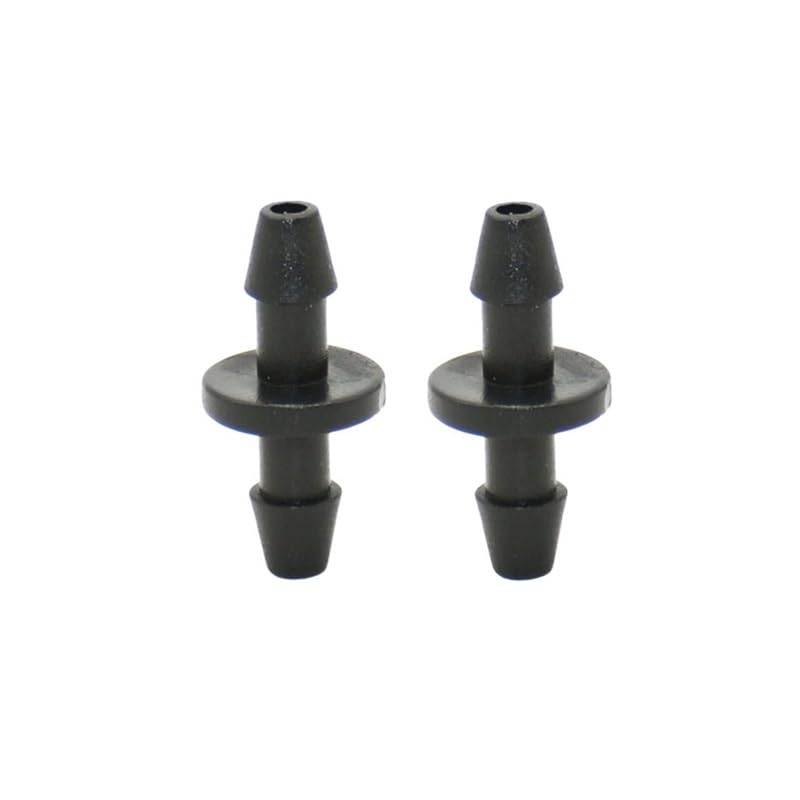 2000 Uds riego por goteo 3/5 conector de manguera con púas 1/8 "reparación de manguera púas rectas junta de doble vía con púas