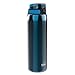 Price comparison product image ION8 Lightweight 1 Litre Steel Water Bottle, Non-Insulated, Leak Proof, Easy to Open, Secure Lock, Dishwasher Safe, Flip Cover, Carry Handle, Ideal for Travel & Active Lifestyles, Metallic Blue