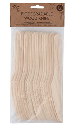 Eco Basics Biodegradable Wood Knife x 3