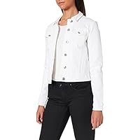 Only Onltia Dnm Jacket BB Col Bex168a Noos Chaqueta Vaquera, Blanco (White White), 40 (Talla del Fabricante: 38.0) para Mujer
