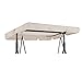 GEBIN Techo Universal Balancín 3 Plazas Funda, Toldo De Repuesto para Jardín, Techo Universal Balancín 3 Plazas Funda para Parasol Balancín Techo. (249 * 185 * 18cm,Beige)