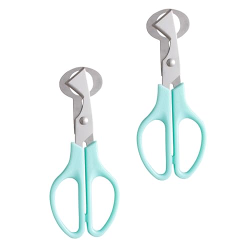 CIYODO Stainless Steel Quail Egg Cutters 2pcs Egg Shell Scissors Lightweight Compact for Kitchen Picnic