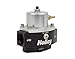 Holley 12-848 10AN Inlet / Outlet 8AN Return 40-70 PSI Billet Fuel Pressure Regulator, Black Anodized