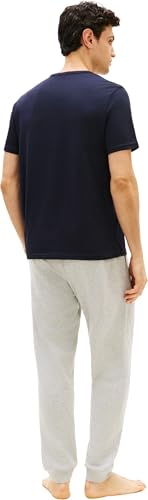 Tommy Hilfiger Herren S/S T-Shirt, Schwarz (Marineblau/Utility Sage/Weiß), M 2