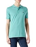 Basic Springfield Polo Manga Corta Basic Camiseta, Verde, M para Hombre