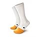 Bestmaple 1 Pair Funny Goose Head Socks Unisex Adults Cotton Blend Animal Print Casual Sport Socks US 5-12