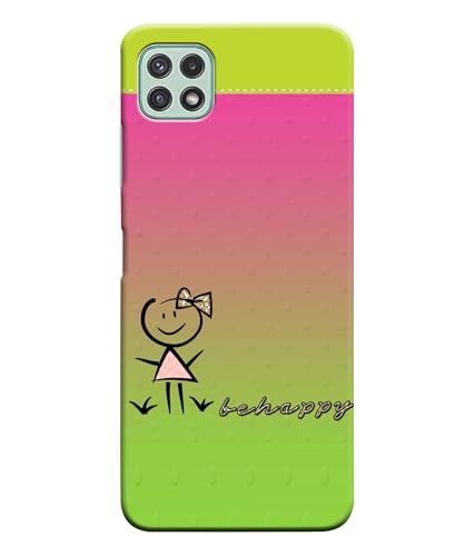 Image of Be Happy Printed Hard Back Case Cover Compatible for Samsung Galaxy A31 (Multicolor) - D1664