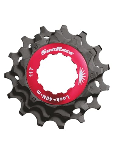 Ghiera r.libera+3 pignoni 11v SunRace cassette de rechange noire