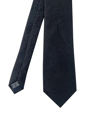 Image of WeiShang Lot 4 PCS Men's Ties Solid Color Neckties Formal Black Ties For Men